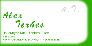 alex terhes business card